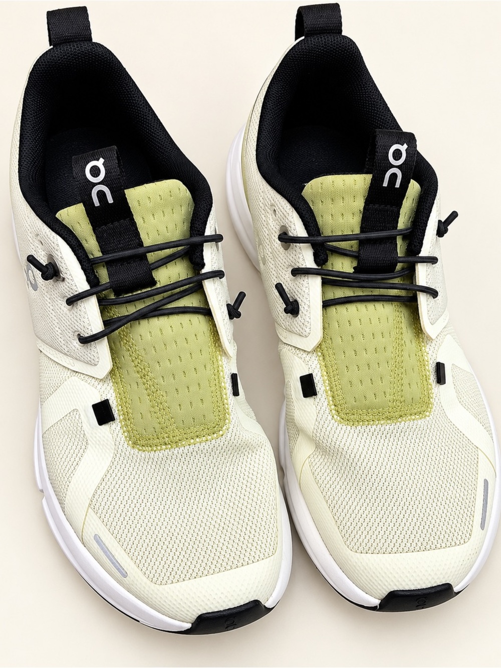 On Cloud Play Kids Sneakers Ivory Lime Sage Youth 4 EU 36 CloudTec Running Shoes